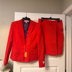 OppoSuits Vibrant Red Suit Set NWT